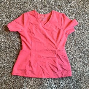 Figs - Coral Scrub Top